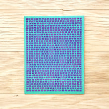 Load image into Gallery viewer, Aqua & Purple Blank Inside Stationery, Elaine Kuckertz