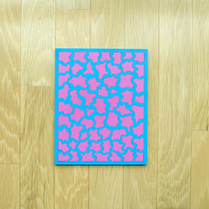 Baby Blue & Pink Laser Cut Wood Puzzle, Elaine Kuckertz