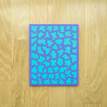 Load image into Gallery viewer, Purple & Aqua Laser Cut Wood Puzzle, Elaine Kuckertz