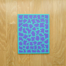 Load image into Gallery viewer, Aqua & Purple Laser Cut Wood Puzzle, Elaine Kuckertz