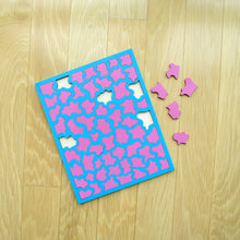 Load image into Gallery viewer, Baby Blue &amp; Pink Laser Cut Wood Puzzle, Elaine Kuckertz