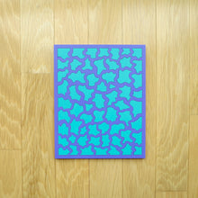 Load image into Gallery viewer, Purple &amp; Aqua Laser Cut Wood Puzzle, Elaine Kuckertz