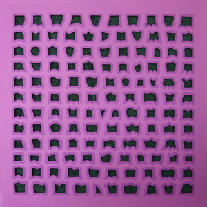 Pink & Forrest Green Towel Painting - Mixed Media, Elaine Kuckertz